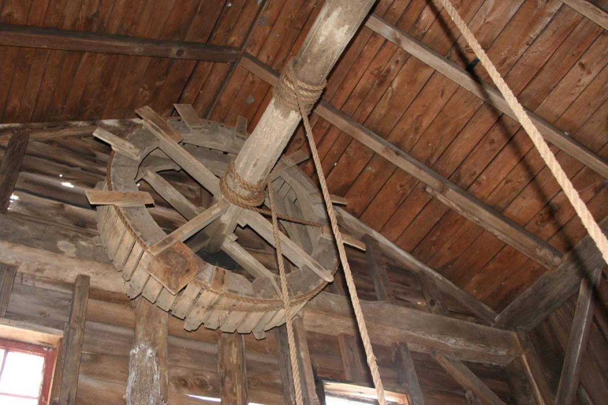 The interior of the Rowley Barn in Sandisfield