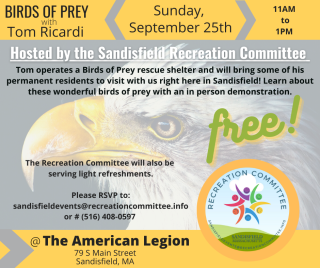 Birds of Prey, Sandisfield American Legion, Sept. 25, 2022