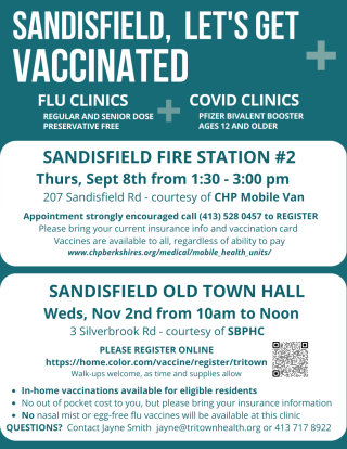 Flu and COVID Booster Clinic 9/8/22 @ 1:30pm