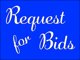 Request for bids blue