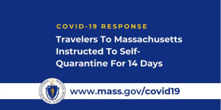 Travelers to MA are to self quarantine